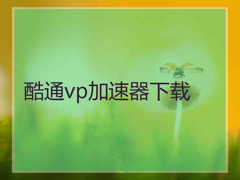 酷通vp加速器下载