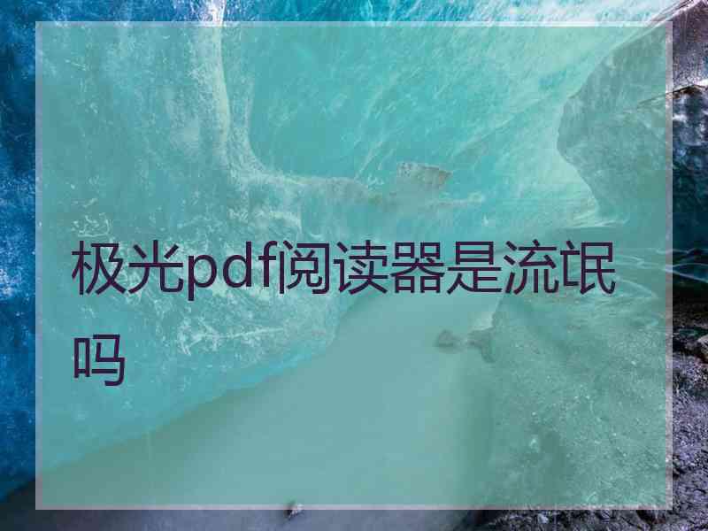 极光pdf阅读器是流氓吗