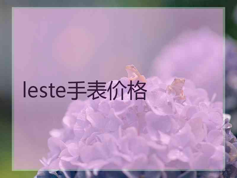 leste手表价格