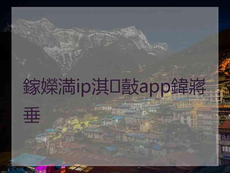 鎵嬫満ip淇敼app鍏嶈垂