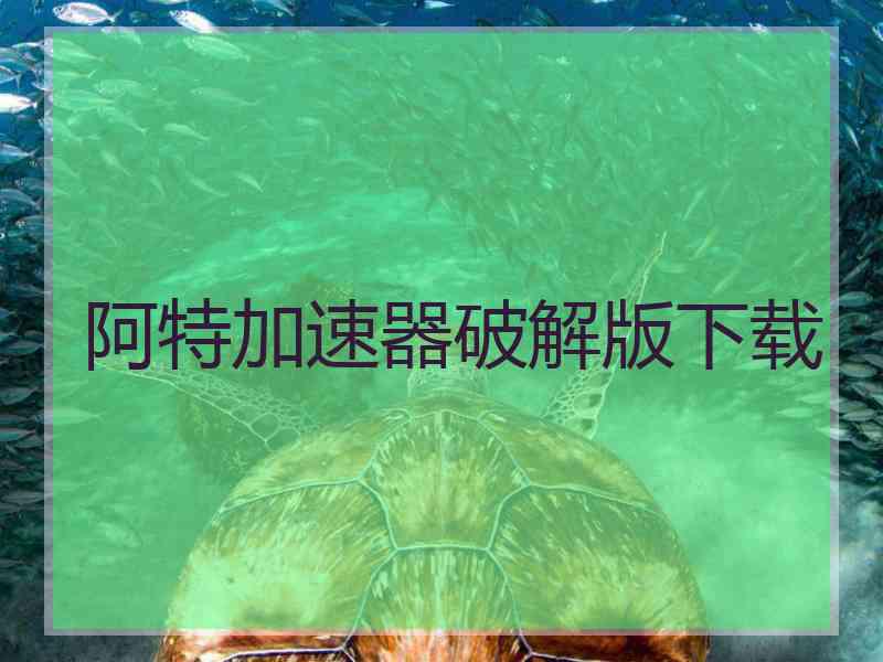 阿特加速器破解版下载