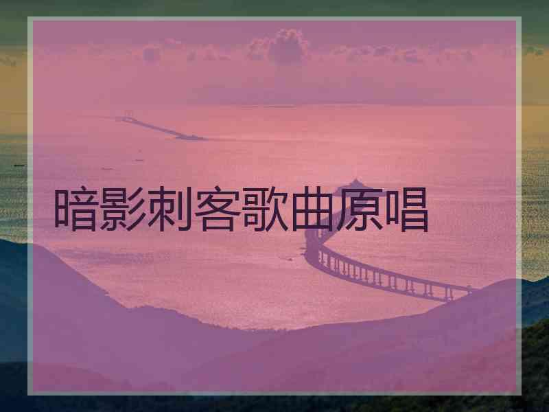 暗影刺客歌曲原唱