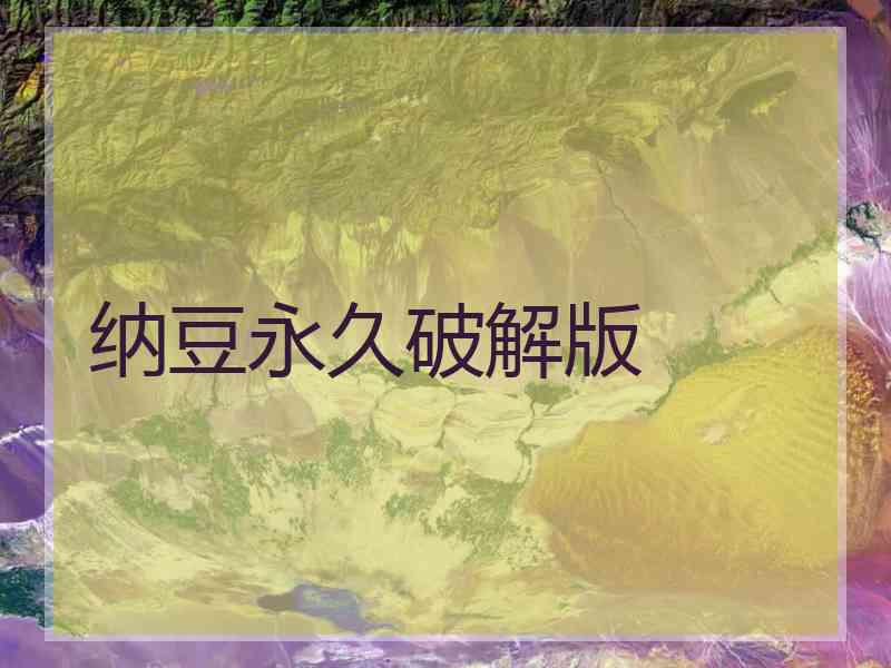 纳豆永久破解版