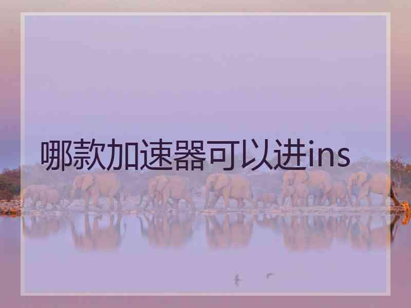 哪款加速器可以进ins