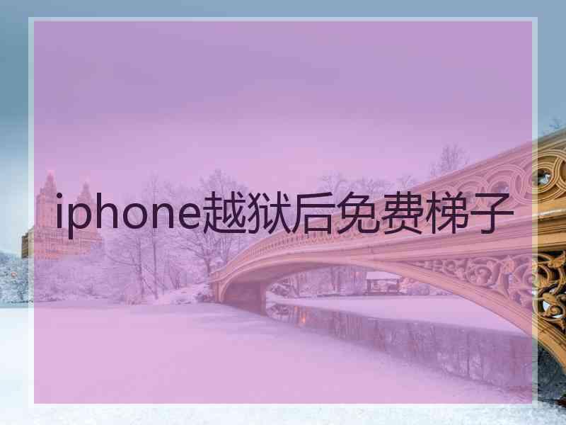 iphone越狱后免费梯子