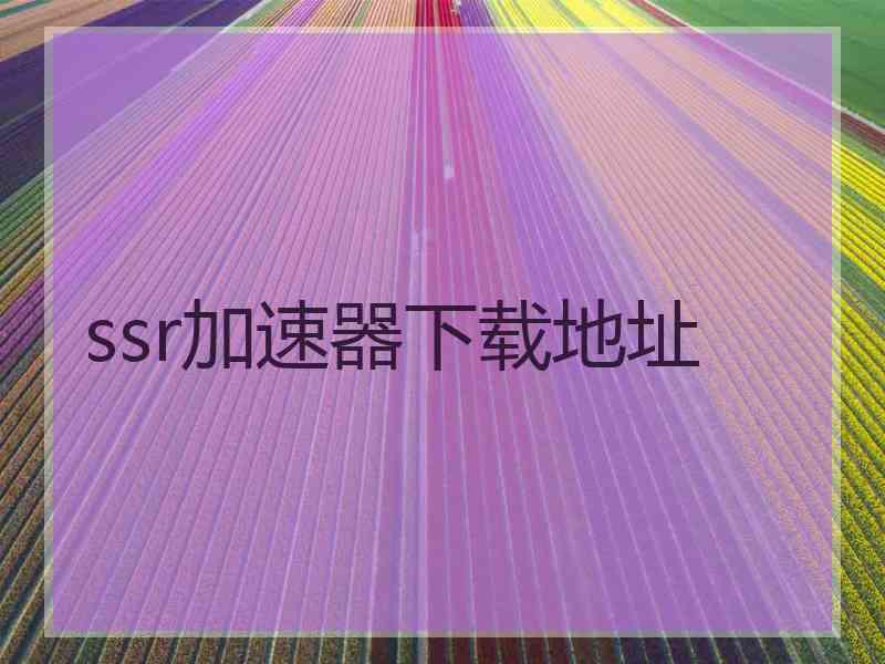 ssr加速器下载地址