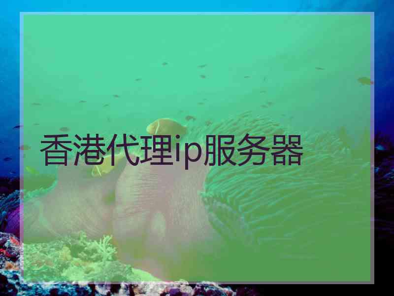 香港代理ip服务器