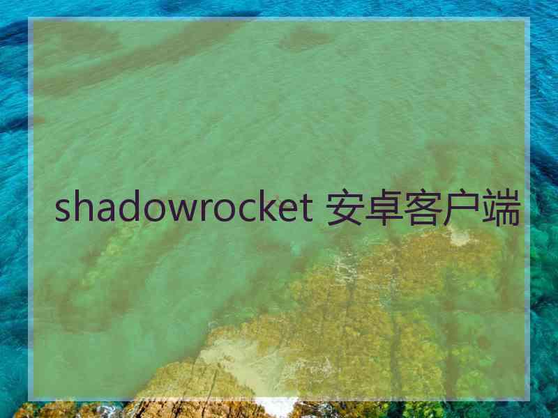 shadowrocket 安卓客户端