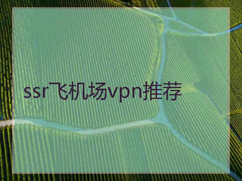 ssr飞机场vpn推荐