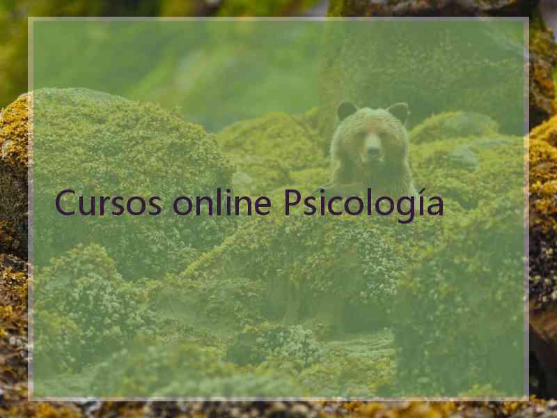 Cursos online Psicología