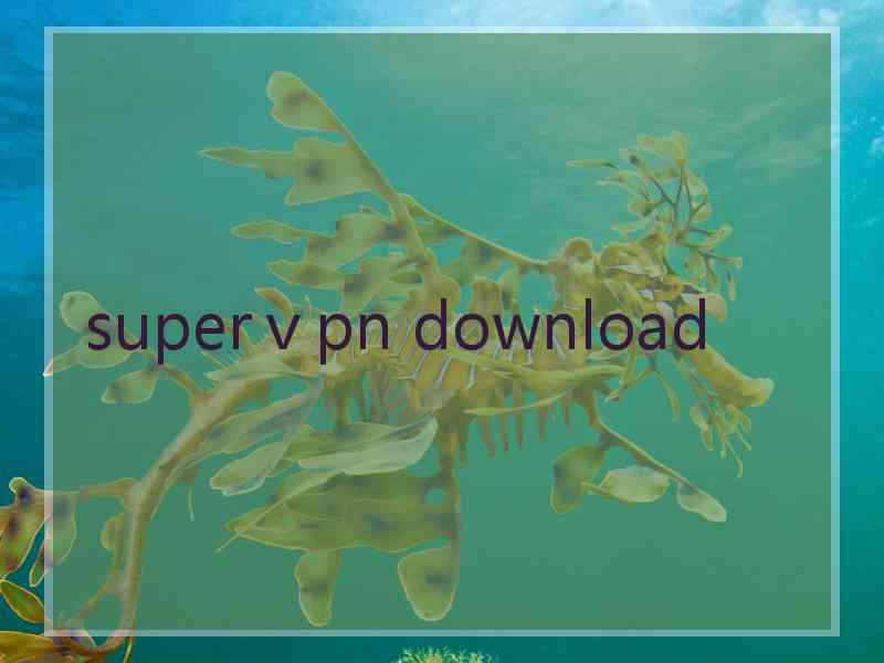 superⅴpn download