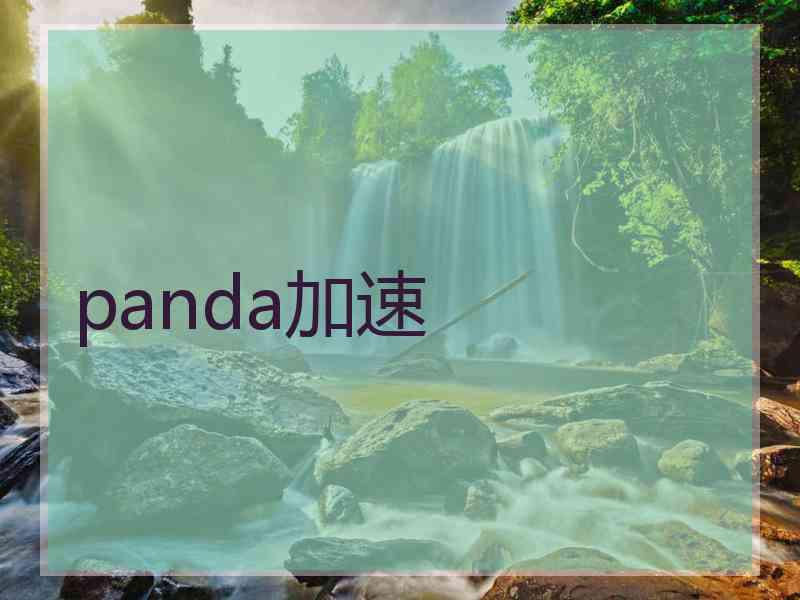 panda加速