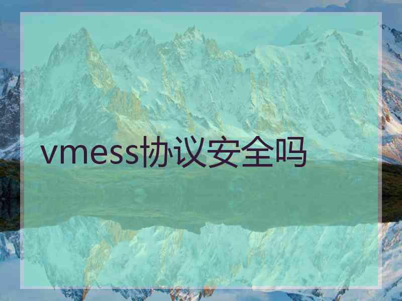 vmess协议安全吗