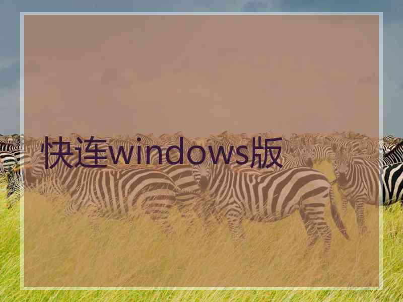 快连windows版