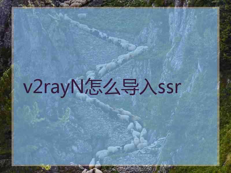 v2rayN怎么导入ssr