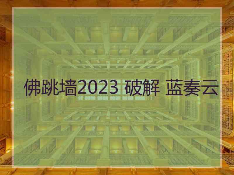 佛跳墙2023 破解 蓝奏云