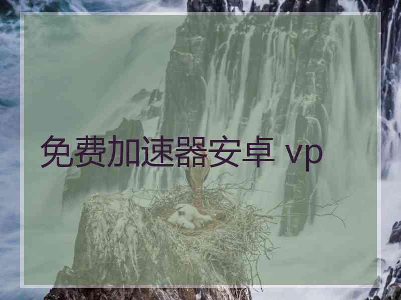 免费加速器安卓 vp