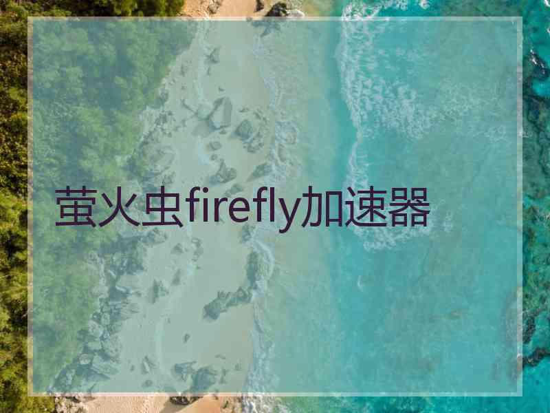 萤火虫firefly加速器