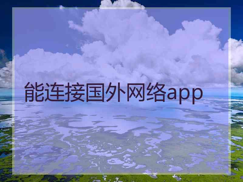 能连接国外网络app